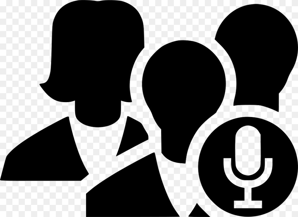 Conference Icon, Stencil, Silhouette, People, Person Free Transparent Png