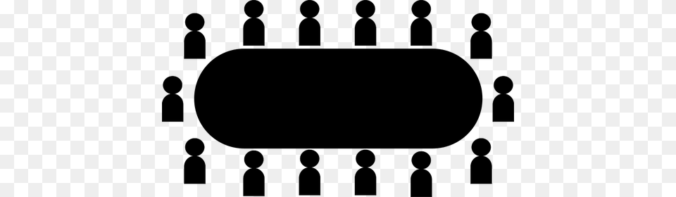 Conference Silhouette, Gray Png Image