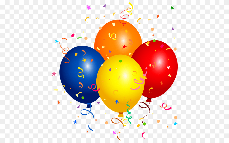Confetti, Balloon, Paper Free Png