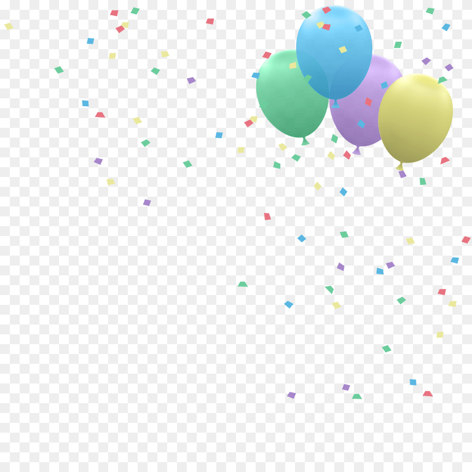 Confetti, Paper, Balloon Png Image