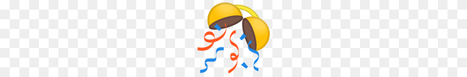 Confetti Ball Emoji On Google Android, Clothing, Hardhat, Helmet, Baby Free Png Download