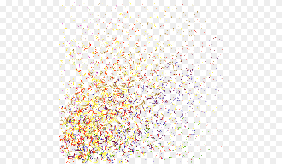 Confetti Birthday Vector Background, Paper, Sprinkles Free Transparent Png