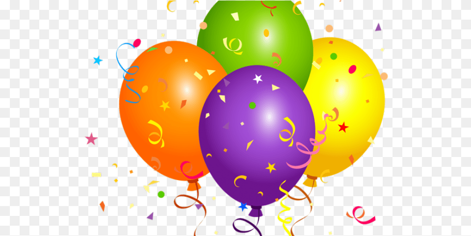 Confetti Border Clip Art Happy Birthday Balloons, Balloon, Paper Png