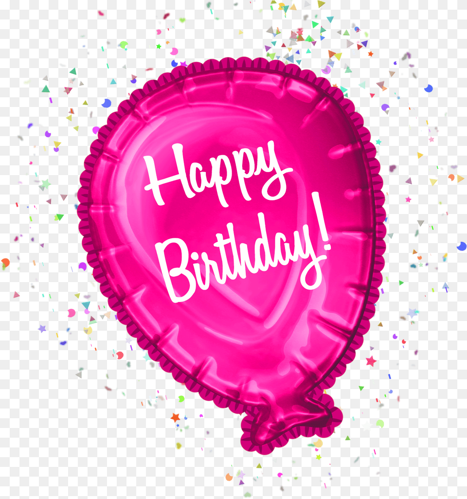 Confetti Clipart Happy Birthday Happy Birthday Raindrops On Montauk Daisy Card, Balloon, Paper, Plate, Birthday Cake Free Png Download