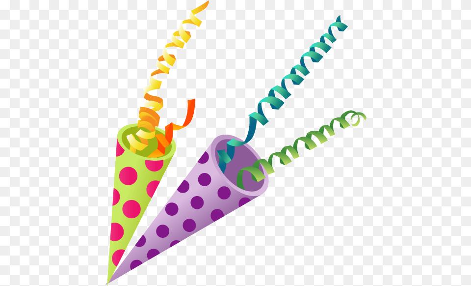 Confetti Clipart Trumpet Transparent Free Birthday Cake Clip Art, Clothing, Hat, Dynamite, Weapon Png Image