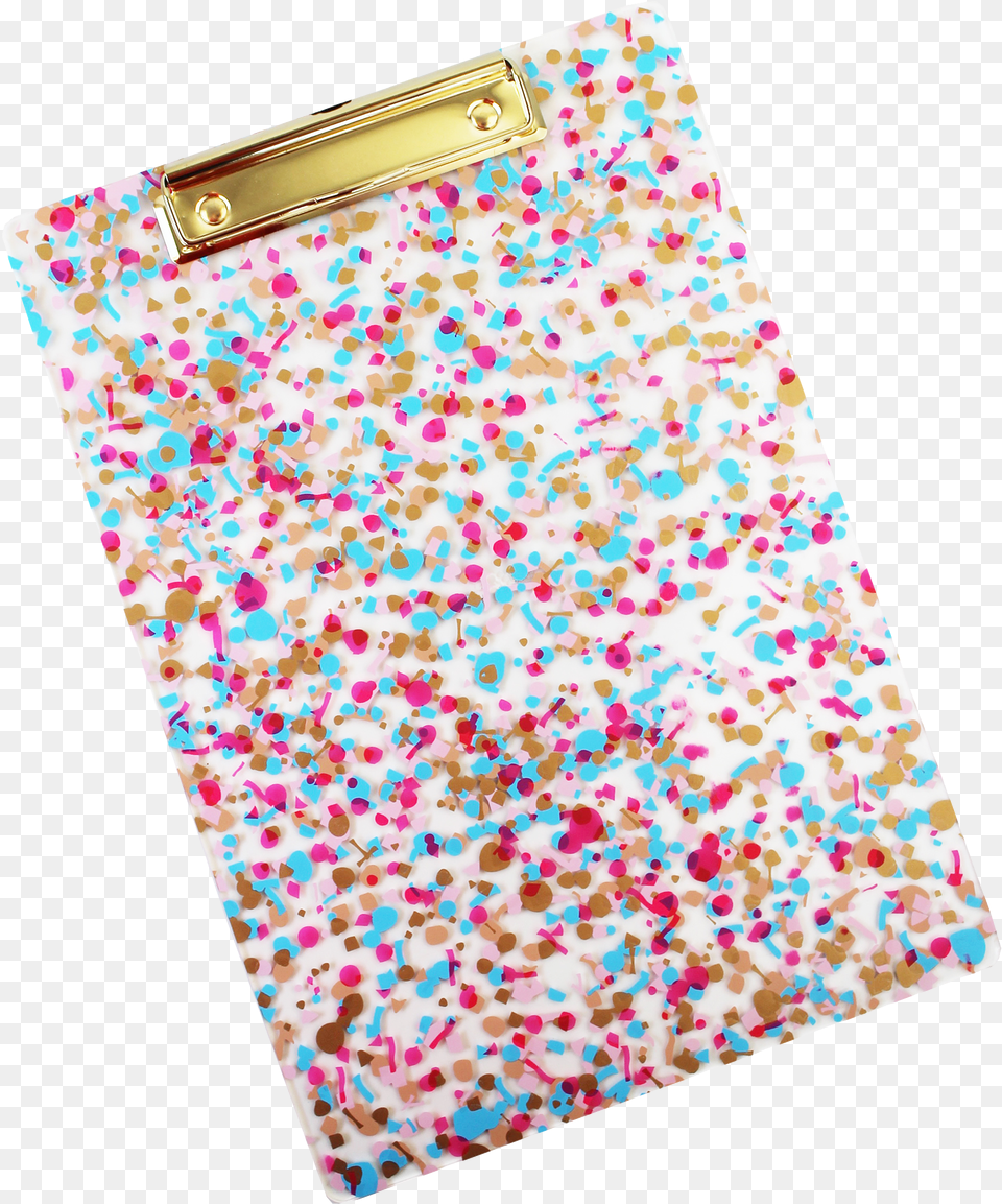 Confetti Clipboard Out Of Packaging Png Image