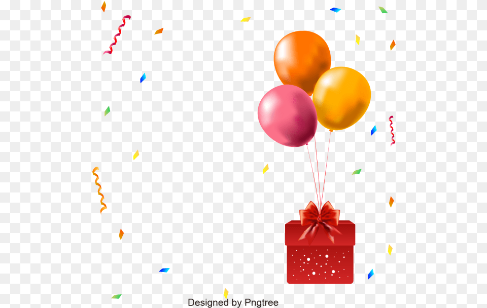 Confetti Drawing Balloon Design, Paper Free Png Download