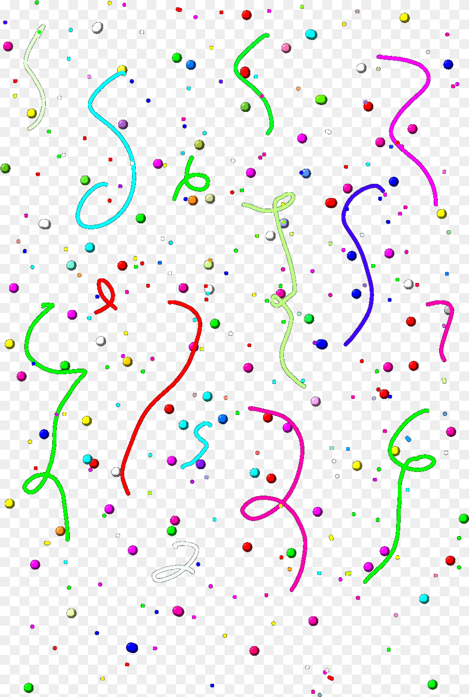 Confetti Falling Confettifalling Ribbons Dots Illustration, Paper Free Transparent Png