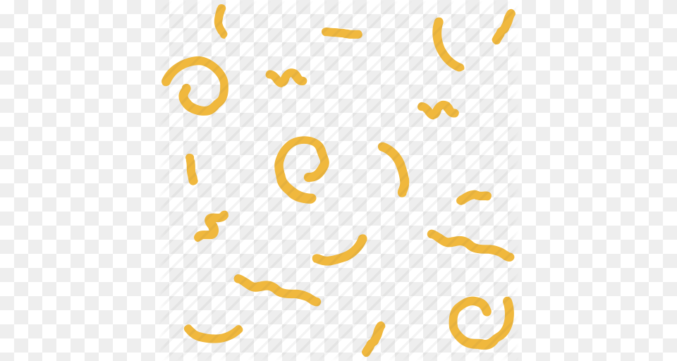 Confetti Lines Party Shapes Squiggles Icon, Text Png Image