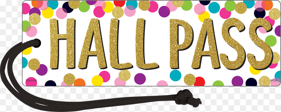 Confetti Magnetic Hall Pass Hall Pass, Text, Ball, Sport, Tennis Png Image