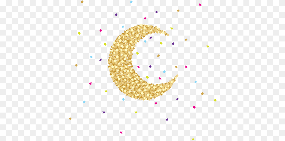 Confetti Moon Equal Parts Love And Rebellion Girly, Nature, Night, Outdoors, Paper Free Transparent Png