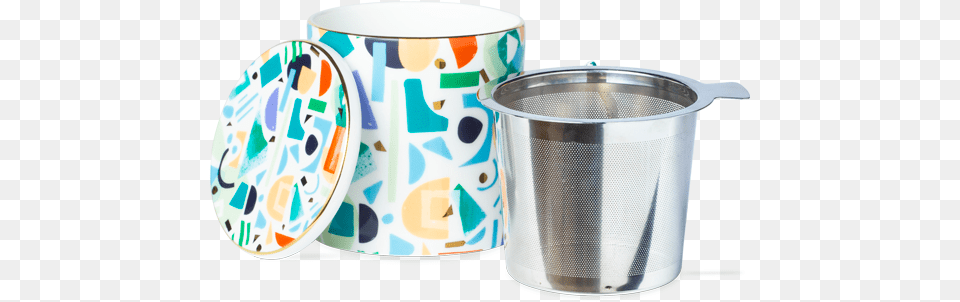 Confetti Mug With Infuser Mint Stock Pot, Cup, Bottle, Shaker Free Transparent Png