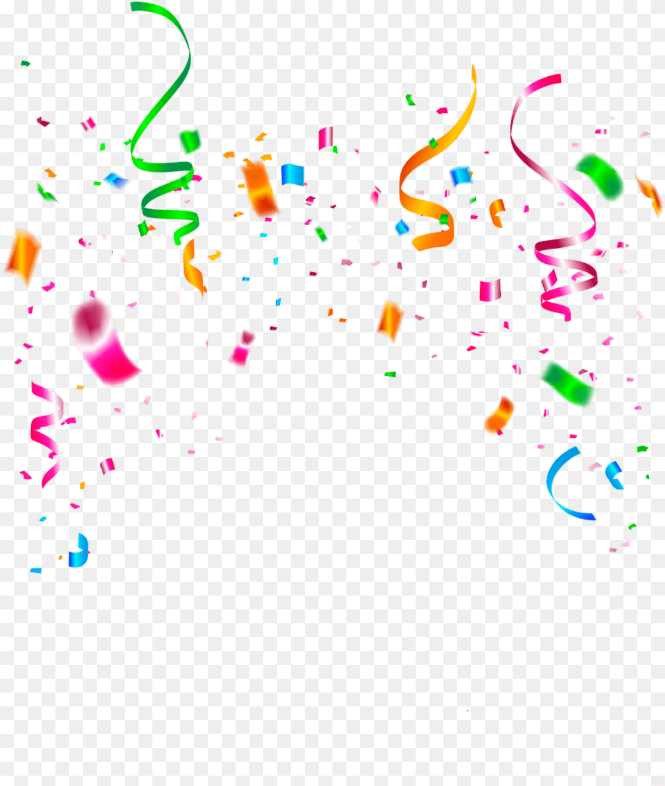 Confetti Multicolor Party Happybirthday Birthday, Paper Free Transparent Png