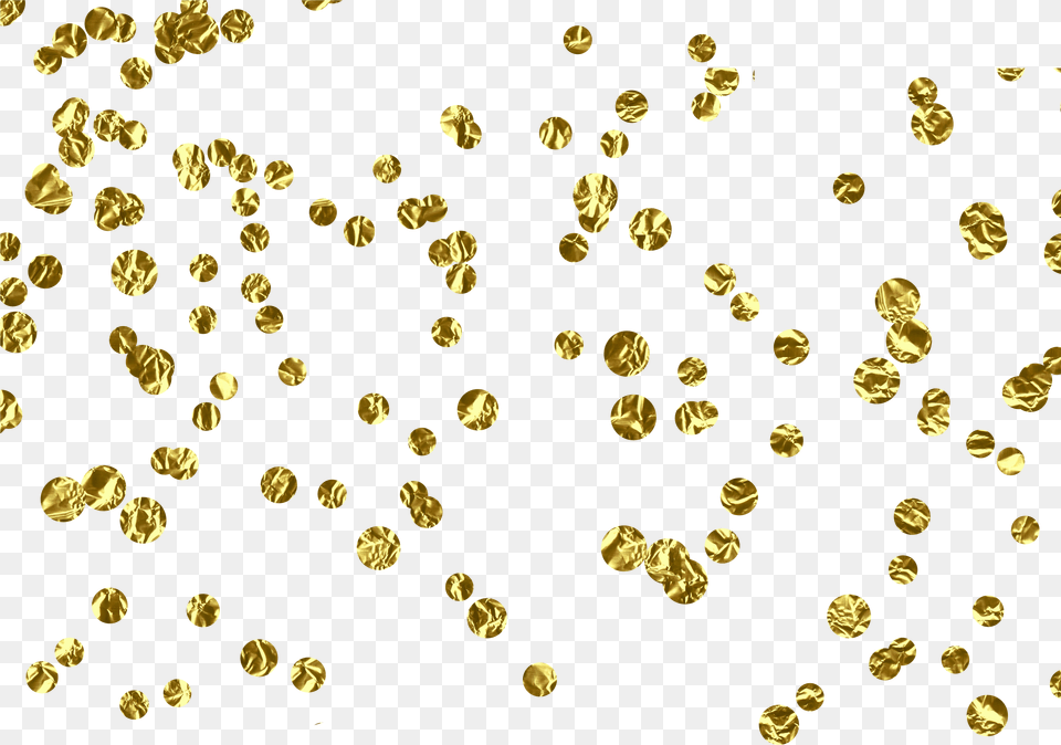 Confetti No Background Gold Confetti With Transparent Background, Treasure, Accessories, Jewelry, Necklace Png Image