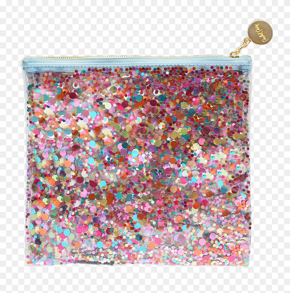 Confetti Party Pouch Confetti, Accessories, Bag, Handbag, Glitter Free Transparent Png