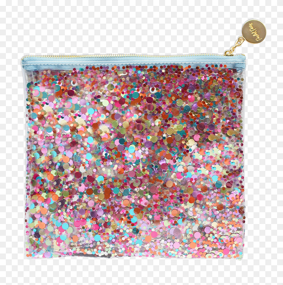 Confetti Party Pouch Floating Glitter Pencil Pouch, Accessories, Bag, Handbag Free Png Download