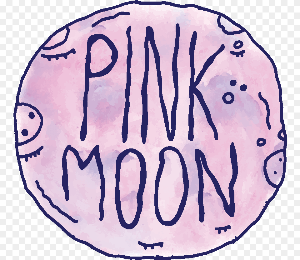 Confetti Pink Moon Cookies Circle, Sticker, Birthday Cake, Cake, Cream Free Png Download