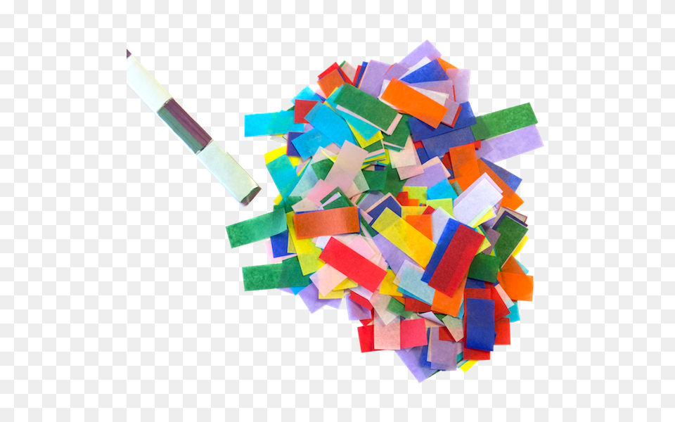 Confetti Rectangles Bright Biodegradable Flutter Usa Factory, Paper Png Image