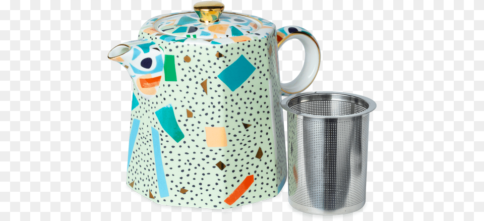 Confetti Teapot Mint Ceramic, Jug, Pottery, Cookware, Pot Free Png