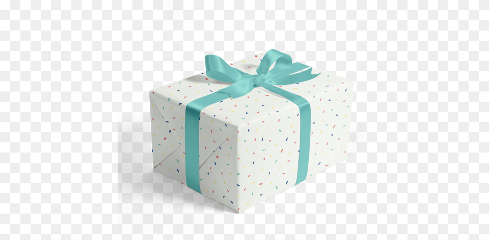 Confetti Wrapping Paper Box, Gift, Diaper Png Image