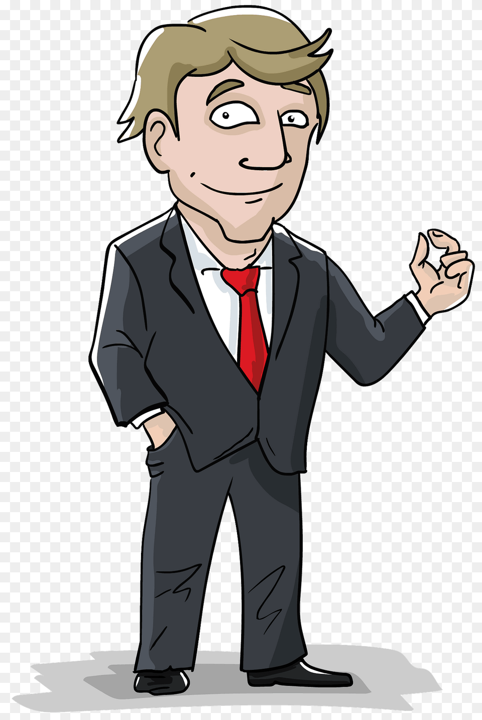 Confident Business Man Clipart, Suit, Clothing, Formal Wear, Person Png Image