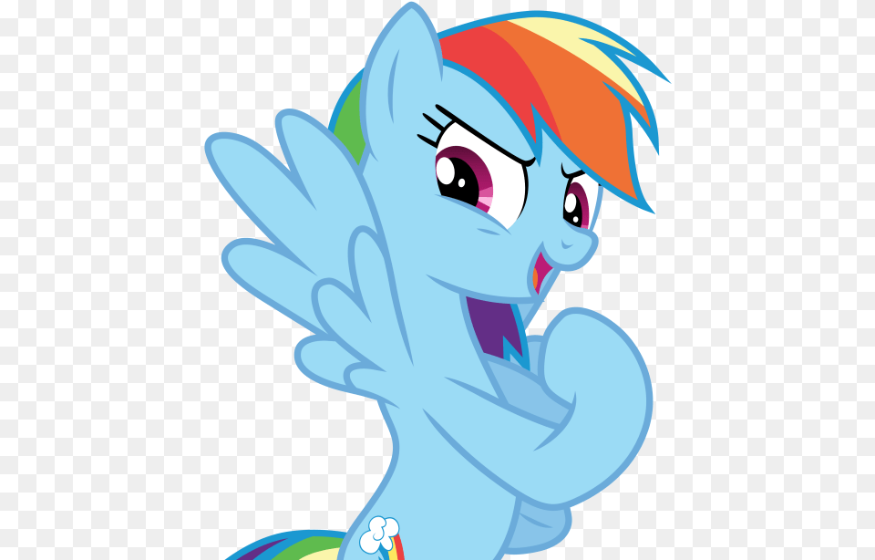 Confident Rainbow Dash Rainbow Dash Confident Vector, Book, Comics, Publication, Baby Free Png Download