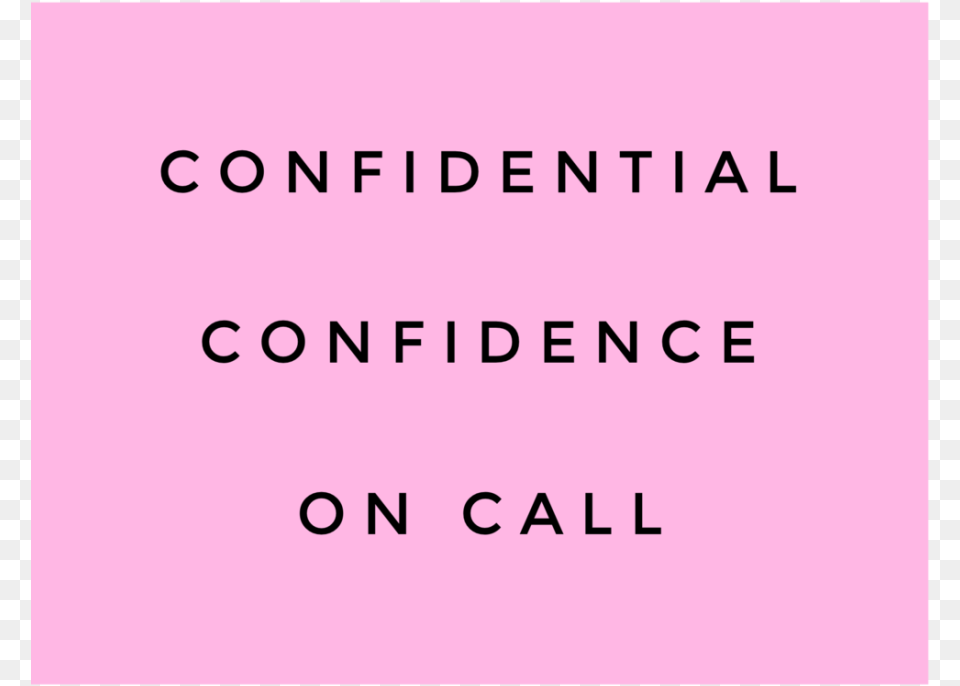 Confidential Confidence On Call Lilac, Text Free Png