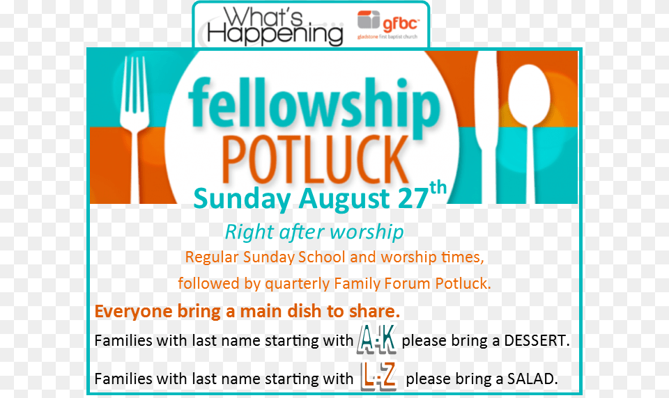 Confirm That You Like This Potluck Fellowship, Advertisement, Cutlery, Fork, Poster Free Transparent Png