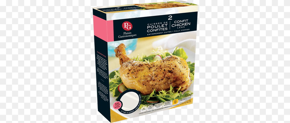 Confit Meats Confit Chicken Legs 550 G Cuisse De Poulet Confit, Food, Lunch, Meal Free Png Download