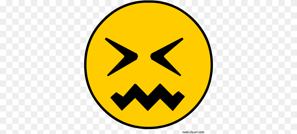 Confounded Face Emoji Clip Art You Got Me Spencer Parker, Sign, Symbol, Logo, Disk Png