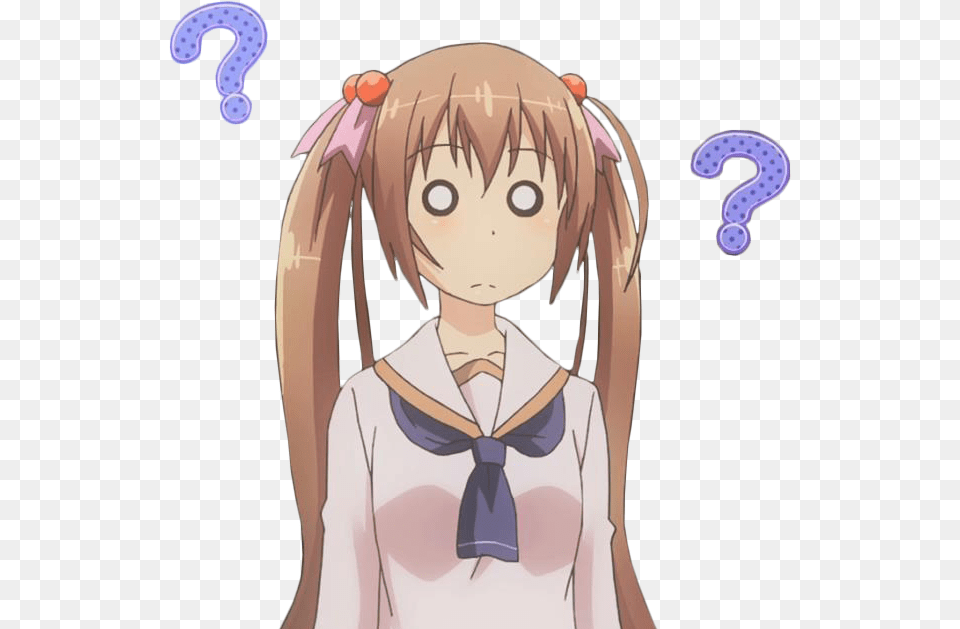 Confused Anime Girl, Adult, Person, Female, Woman Free Png
