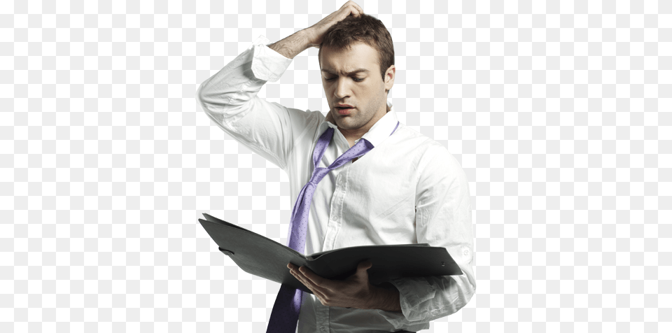 Confused Businessman Businessperson, Accessories, Shirt, Tie, Formal Wear Png