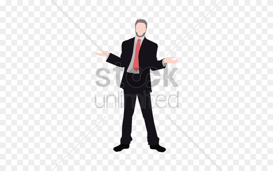 Confused Businessman Vector Image, Adult, Suit, Person, Clothing Free Png Download