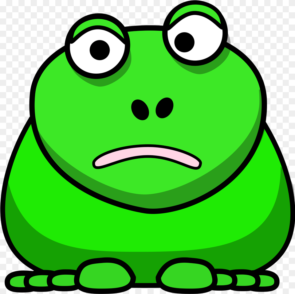 Confused Cartoon Frog Svg Clip Arts Cartoon Frog Clipart, Green, Amphibian, Animal, Wildlife Free Png