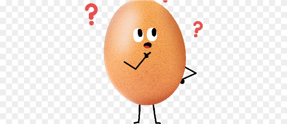 Confused Clipart Animated Thinking Cloudygif Confused Mood Gif, Egg, Food, Astronomy, Moon Free Transparent Png