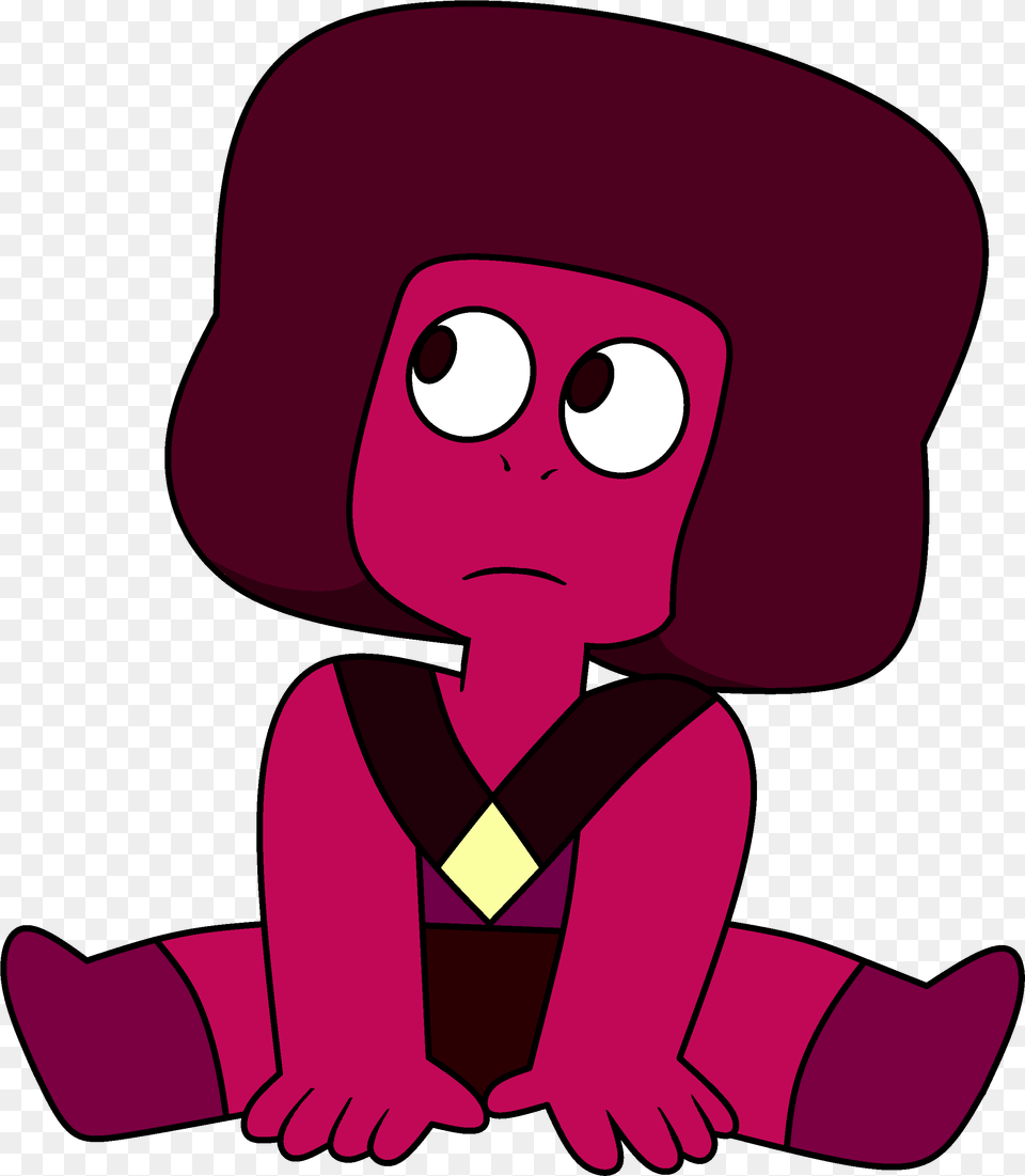 Confused Clipart Trivia Steven Universe Ruby Leggy, Cartoon, Baby, Person, Face Free Png