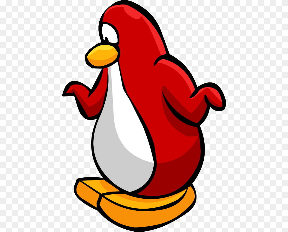 Confused Club Penguin Vector Black And White Library Club Penguin Confused Penguin, Animal, Beak, Bird Free Png Download