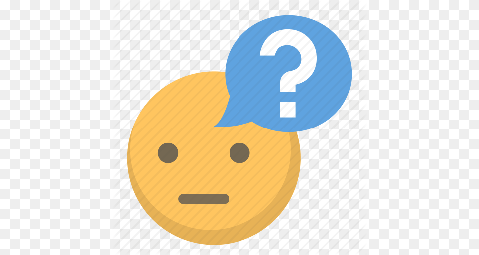 Confused Emoji Face Mark Question Icon Png