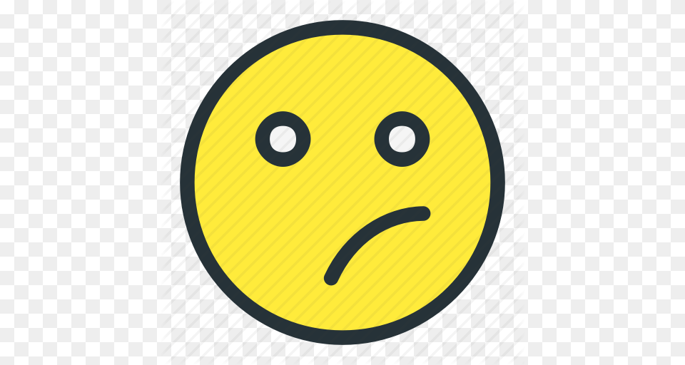 Confused Emoticon, Disk Free Png Download