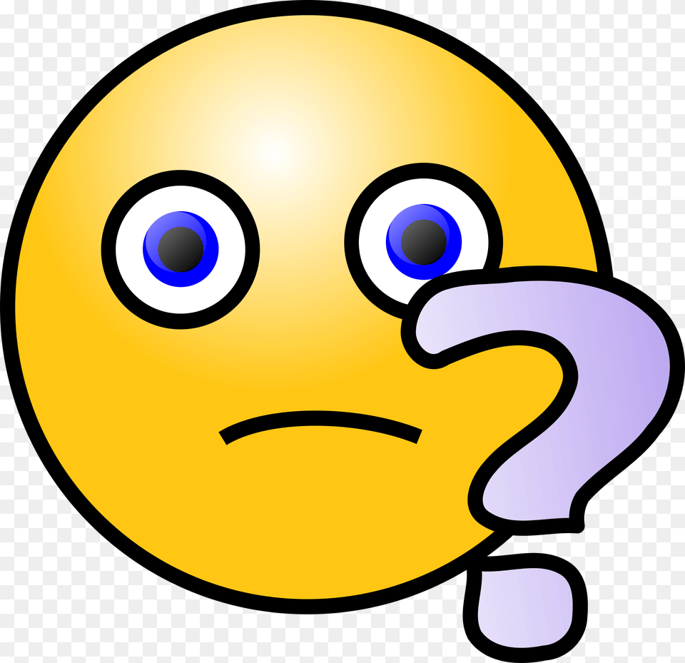 Confused Emoticon Face Question Smiley, Astronomy, Moon, Nature, Night Free Png