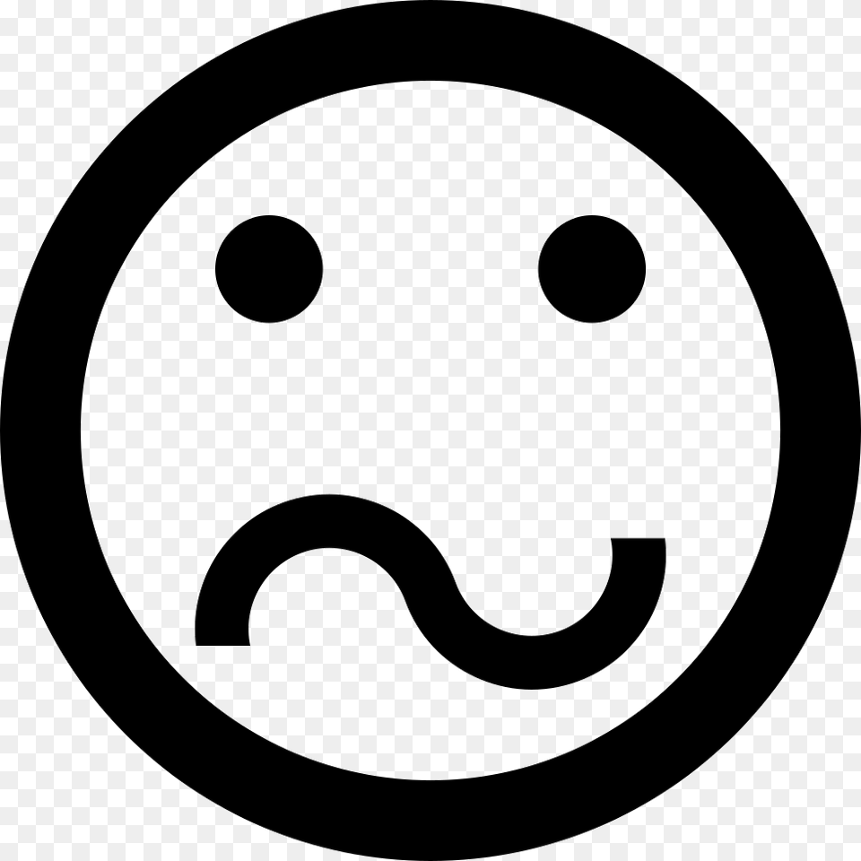 Confused Emoticon Smiley Face Bewildered Comments Snabel A, Disk Png