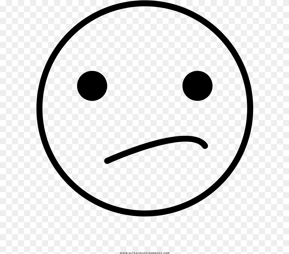 Confused Face Coloring, Gray Free Transparent Png