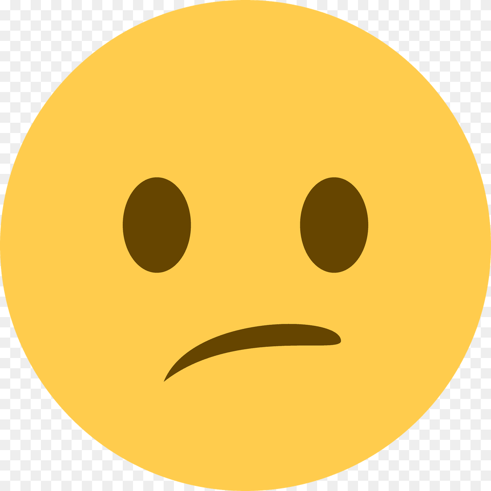 Confused Face Emoji Clipart, Astronomy, Moon, Nature, Night Png