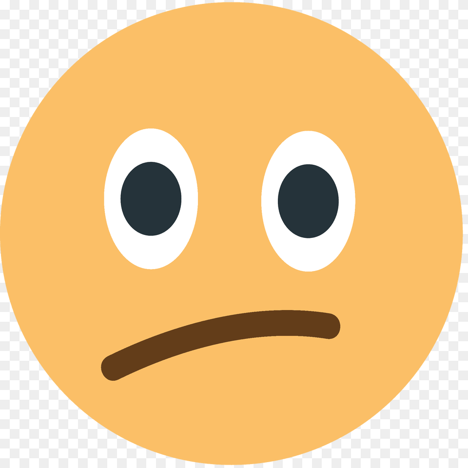 Confused Face Emoji Clipart, Astronomy, Moon, Nature, Night Free Png Download