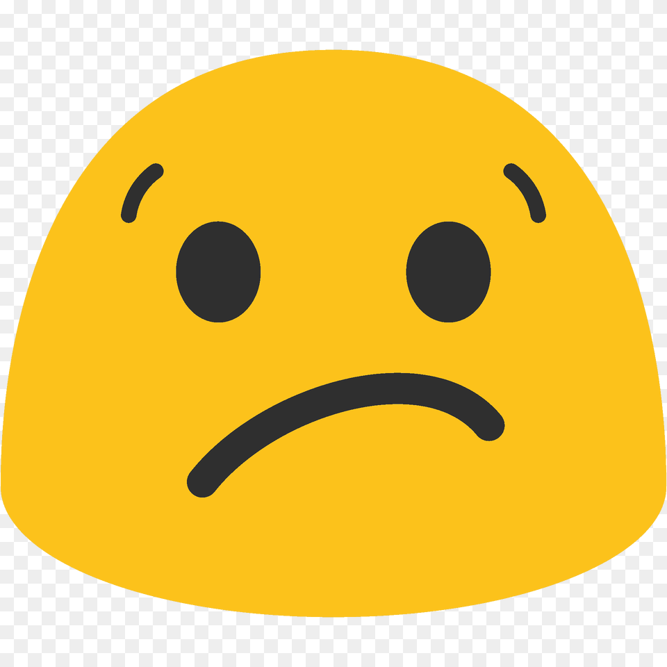 Confused Face Emoji Clipart, Cap, Clothing, Hardhat, Hat Png Image