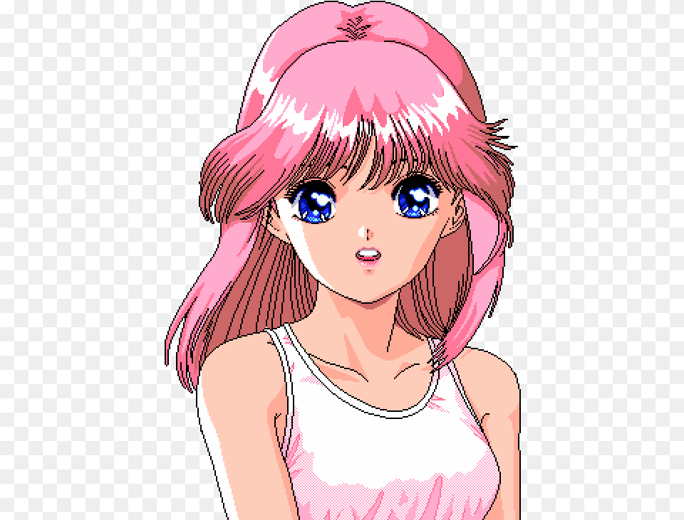 Confused Girl Transparent U0026 Clipart Ywd Pixel Art Anime Hd, Adult, Book, Comics, Female Free Png Download