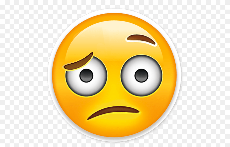 Confused Look Clipart Free Disappointed Emoji Png Image