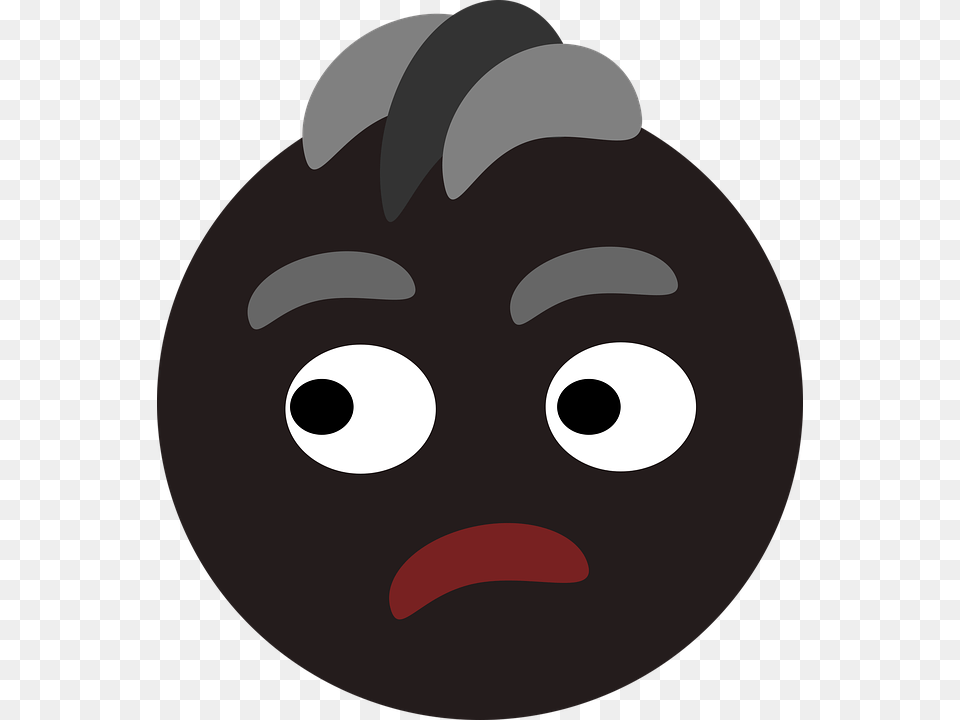Confused Man Black Young Male People Face Hair Illustration, Astronomy, Moon, Nature, Night Png Image