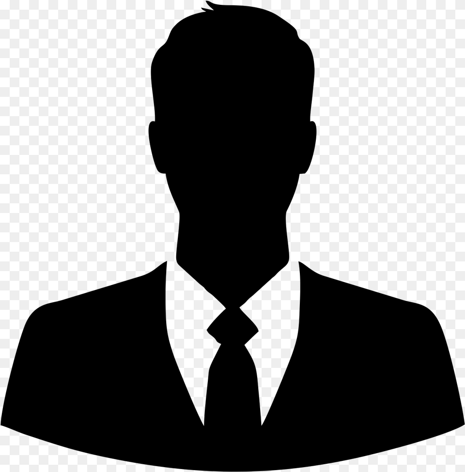 Confused Man Default Profile, Gray Free Png