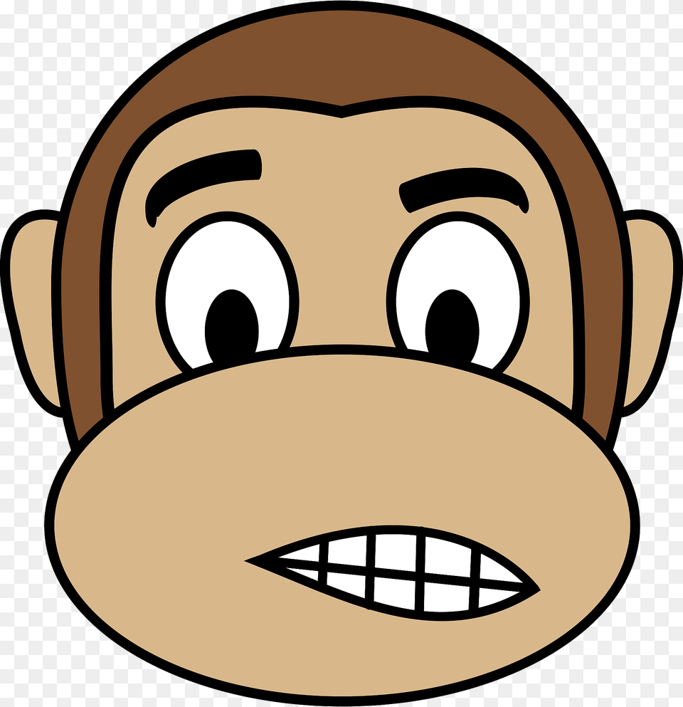 Confused Monkey Face Clipart, Ammunition, Grenade, Weapon, Snout Free Png Download